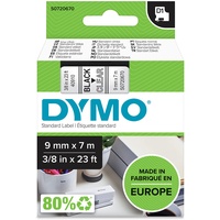 Dymo Original D1-Etikettenband | schwarz auf transparent | 9