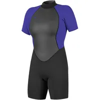 O'Neill Damen Reactor II 3/2mm Back Zip Wetsuit, Schwarz,