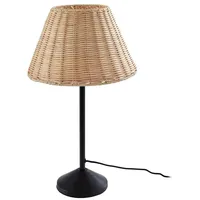 LINDBY Zyralia Tischleuchte Wood/Black