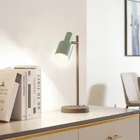 LINDBY Tischleuchte Ovelia, grün/schwarz,