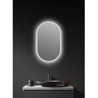 Talos LED Spiegel oval weiß 45 x 75 cm