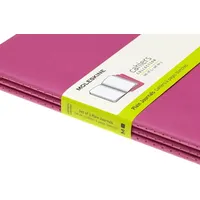 Moleskine Cahier Large/A5, 3er Set, Blanko, Kinetisches Pink