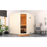 Weka Elementsauna Varberg 3 Trend Familiensauna mit Eckeinstieg &