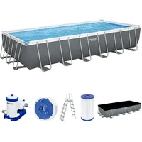 BESTWAY Power SteelTM Frame Pool Komplett-Set mit Filterpumpe 732