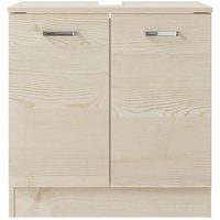 Höffner Waschbeckenunterschrank, Pinien, Metall, 60.2x62.4x33 cm, Zusatzausstattung erhältlich, stehend,