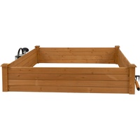 Needs&wants Große Hochbeet-Umrandung Beeteinfassung aus Holz, Pflanzbeet Bausatz XL
