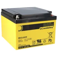 Sun Battery SB12-24V0 AGM Akku 12V 24Ah Blei-Akku mit