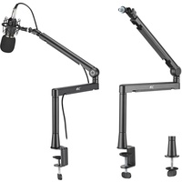 NanoRS RS471 Mikrofonständer mit integriertem Kabelmanagement Einstellbarer Mikrofonarm 3/8"-