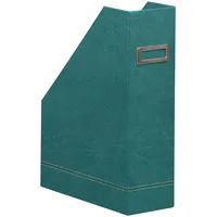 Rhodia Stehsammler aus Kunstleder, 10x25x31cm - Pfaugrün