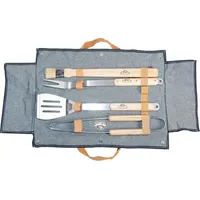 Esschert Design Grillbesteckset 50 cm Denim blau