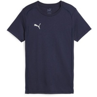 Puma teamFINAL Casuals T-Shirt Kinder 06 navy/silver 164