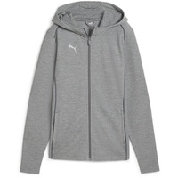 Puma teamFINAL Casuals Hooded Jacket Wmn medium gray heather/puma