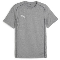 Puma teamFINAL Casuals Tee medium gray Heather-PUMA silver XL