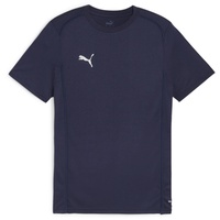 Puma teamFINAL Casuals T-Shirt Herren 06 navy/silver L