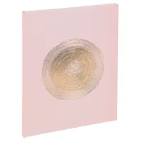 Exacompta Gästebuch Ellipse 27x22 cm Kunstlederpapier mit Rosé-Goldprägung Goldschnitt