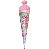 ROTH Schultüte groß Einhorn Beauty 70cm - Glitter, rund