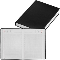 Korsch-Verlag Handwerkerkalender jahresunabhängig A6 kariert 1T/S Uhr schwarz