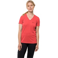 Jack Wolfskin Crosstrail Kurzarm-t-shirt - Vibrant Red - S