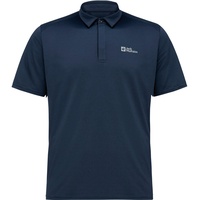 Jack Wolfskin Delgami Kurzarm-poloshirt - Night Blue - M