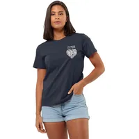 Jack Wolfskin Damen Discover Heart T W T-Shirt, Night