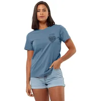 Jack Wolfskin Discover Heart Kurzarm-t-shirt - Elemental Blue -