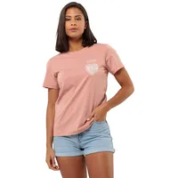 Jack Wolfskin Discover Heart Kurzarm-t-shirt - Rose Dawn -