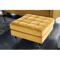 Riess-Ambiente Hocker COZY VELVET - 80cm senfgelb gold Samt