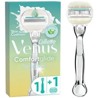 Gillette Venus Comfortglide Sensitive Rasierer + 1 Ersatzklinge