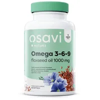 Osavi Omega 3-6-9 Flaxseed Oil, 1000mg - 60 softgels