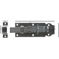 Dönges Schlossriegel mit Schlaufe, 140 mm, Ausführung C