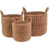 Boltze Korb Sophy 3-teilig rund mit Griffen Ø30-40 cm