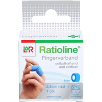 Lohmann & Rauscher Ratioline Selbsthaft.fingerv.2,5cmx4,5m blau