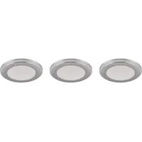 Trio Leuchten LED Einbauleuchte Argus 653610306, Kunststoff Chrom, inkl.