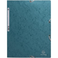 Exacompta 55272E 25x Sammelmappe 3Kl A4 400g, Pazifikblau