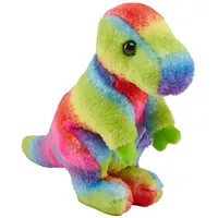 Wild Republic Pocketkins Eco Rainbow T-Rex, Stofftier, 12 cm,