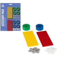 Plus-Plus Plus Plus 9603966 - Zubehörset mit Räder, rot/gelb