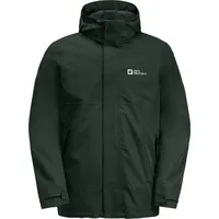 Jack Wolfskin Herren Luntal 3in1 Jkt M, Black Olive,