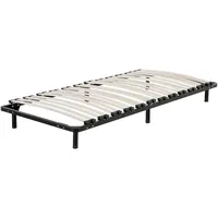 Beliani Lattenrahmen Pappelholz Metall 90 x 200 cm 24