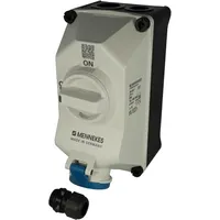 Mennekes Wandsteckdose DUO 16A3P6h 230V IP44 Blau 1 St.