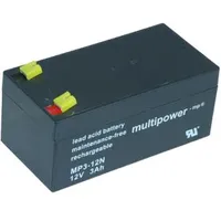 Multipower MP3-12N - 12V Faston 4,8 mm 3300mAh 3,3Ah