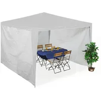 Relaxdays Seitenteile für Pavillon, 3er Set, 2x3 m, wasserdicht,