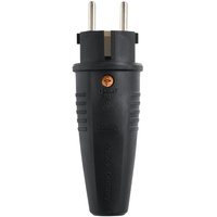 ABL Expert Stecker SCHUKO & fr-be Gummi (TPE) schwarz