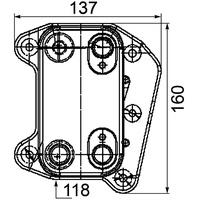 Mahle CLC 105 000P Ölkühler Motoröl