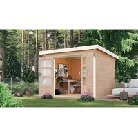 Karibu Metall-Holzgartenhaus Hybridhaus Pluto A - 28mm-271 x 271