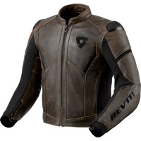 RevIt! Revit Parallax Lederkombijacke braun, 52
