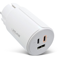 InLine USB PD Netzteil GaN Ladegerät, 3-Port, Dual USB-C