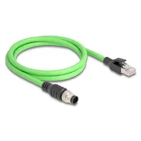 DeLock M12 Kabel A-kodiert 8 Pin Stecker zu RJ45