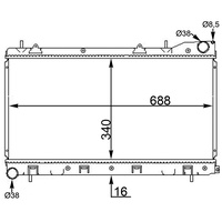 Mahle CR 1561 000S Kühler Motorkühlung BEHR