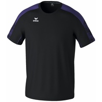 Erima Evo Star Junior Kurzarm-T-Shirt Black / Ultra Violet