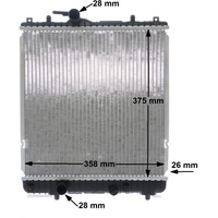 Mahle Kühler Motorkühlung MAHLE CR 837 000S für OPEL